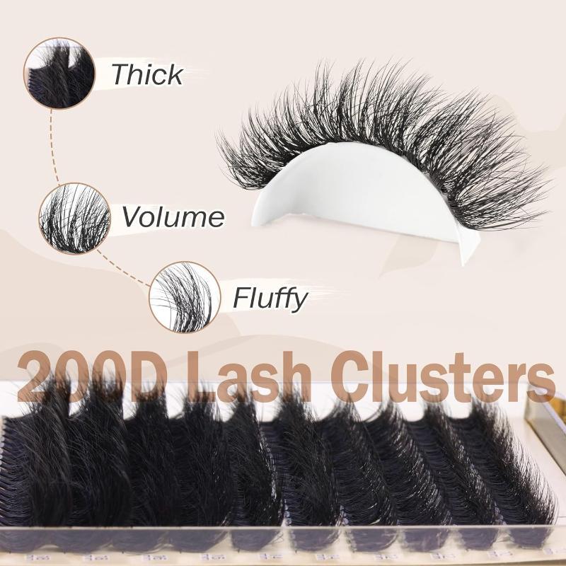 Eyelash Extension Individual - New Fluffy Thick Lash Clusters DIY