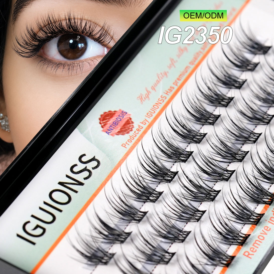 Eyelash Extension For Asian Eyes - IGUIONSS OEM ODM Segmented Eyelash Extension