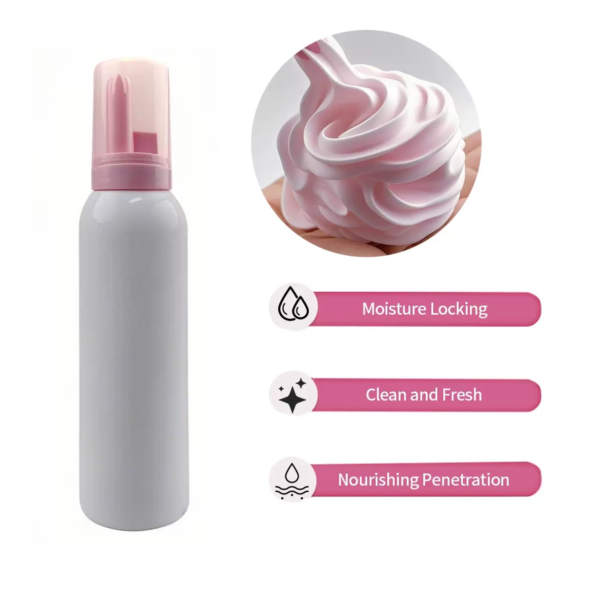 Eyelash Extension Wash - Customized Whipped Lash Shampoo Pink Foam