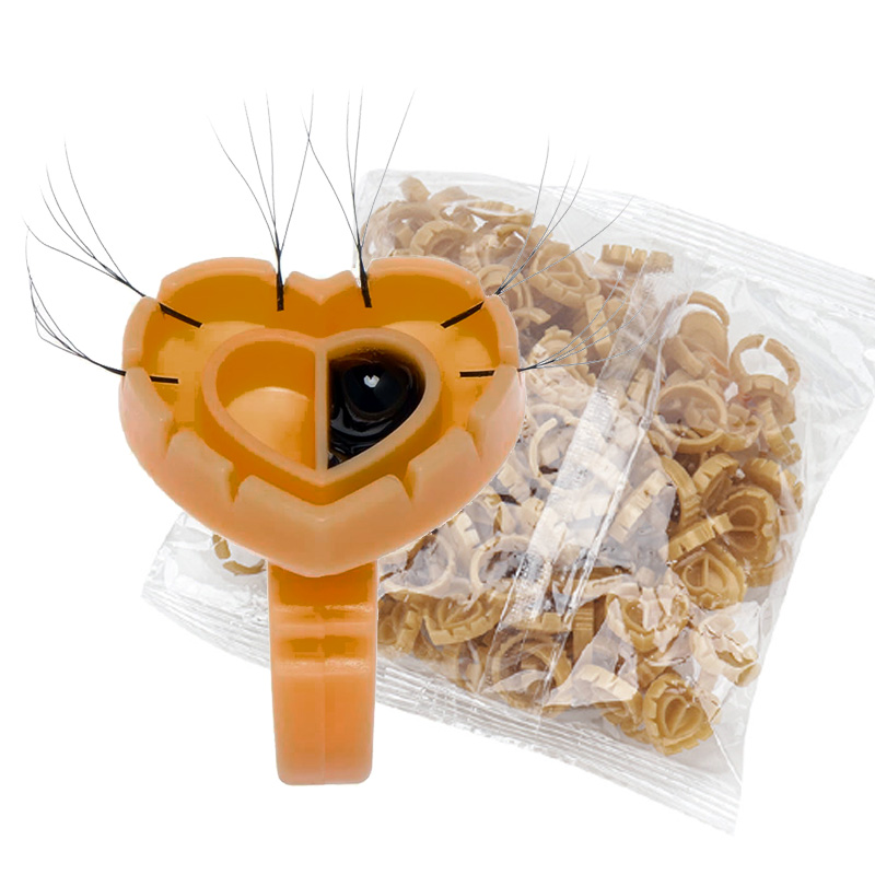 Eyelash Extension Examples - 500PCS Glue Rings for Lash Extension