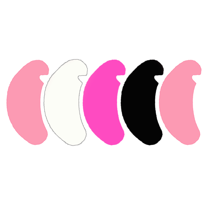 Under Eye Gel - 1Pair Reusable Eyelash Pads Silicone Stripe