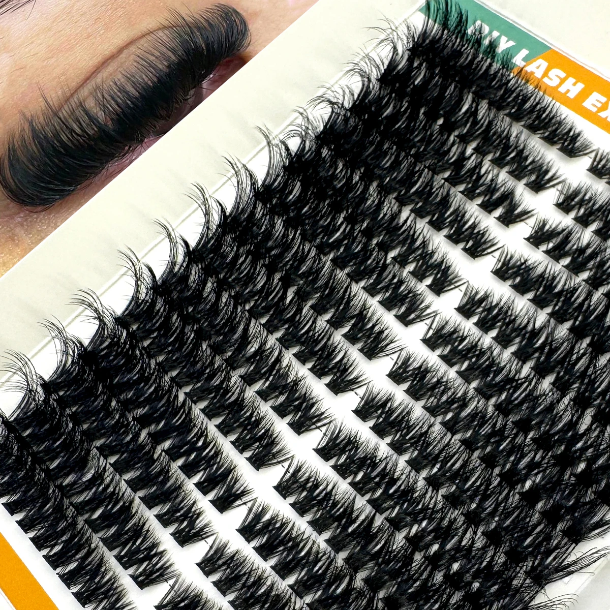 Eyelash Extension Volume Cat Eye - AMSDCN 80D Fluffy Lash Clusters Thick
