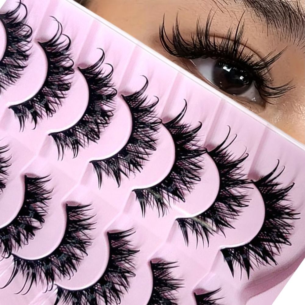 Eyelash Extension Wet Look - Wispy Wet Look Manga Eyelashes Fluffy
