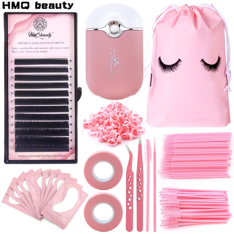 Eyelash Extension Fan - 268PCS Eyelash Extensions Kit Brushes Set