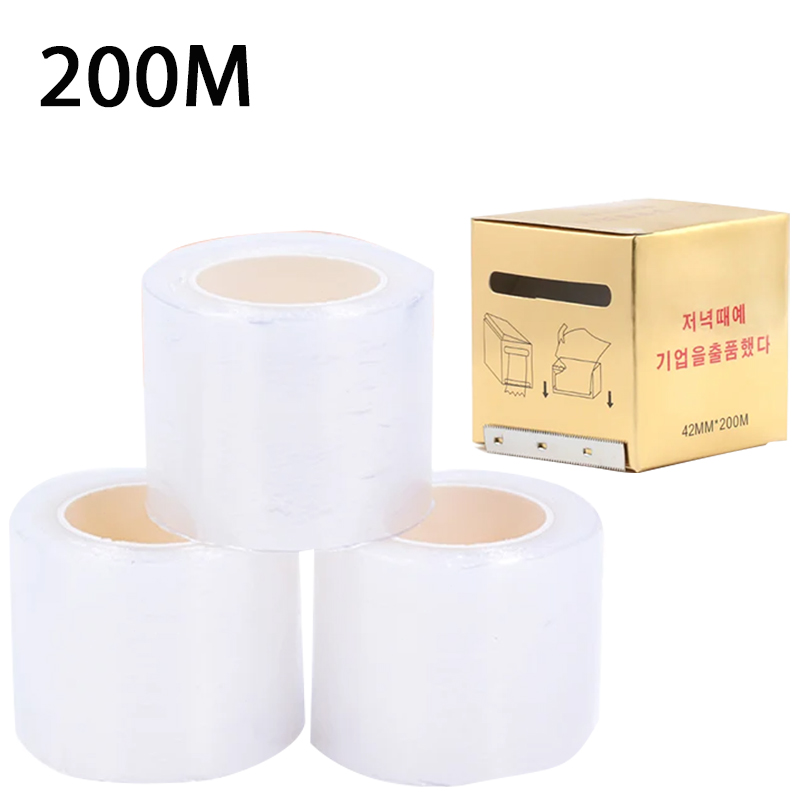 Eyelash Extension Examples - 200m Transparent Makeup Film Lip Eyebrow