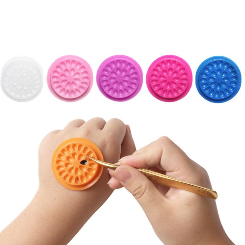 Eyelash Extension Examples - 100pcs Eyelash Glue Holder Eyelashes Extension