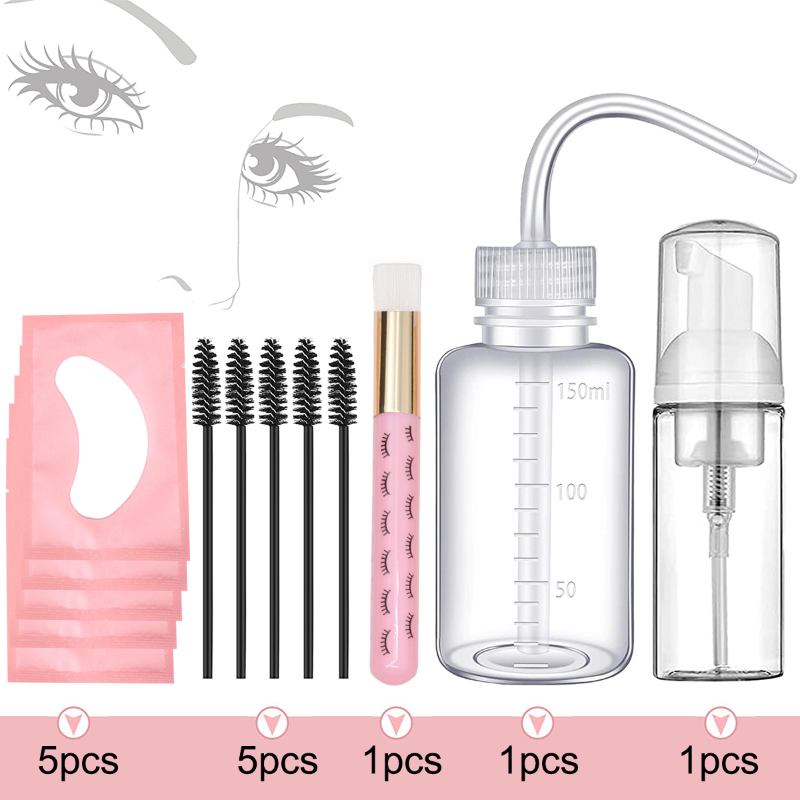 Eyelash Extension Wash - 13Pcs Eyelash Extension Cleaning Kit 5