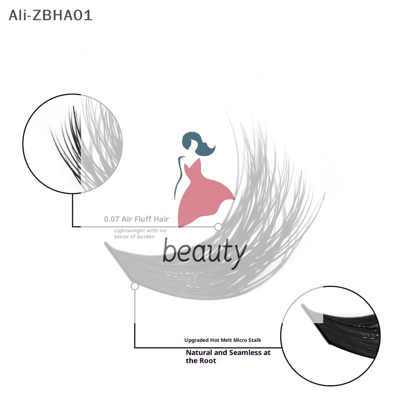 Eyelash Extension Individual - 3D Faux Mink Lashes Wispy Eyelash