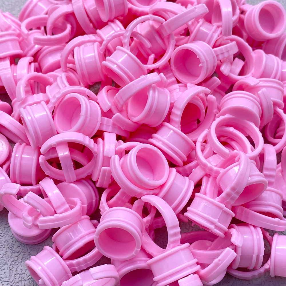 100Pcs Disposable Glue Ring Cu - огляд і ціна Eyelash Extension Fan