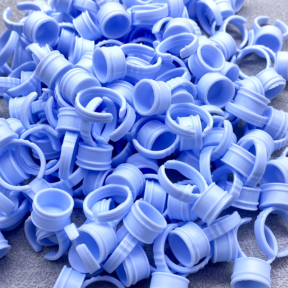 100Pcs Disposable Glue Ring Cu - огляд і ціна Eyelash Extension Fan