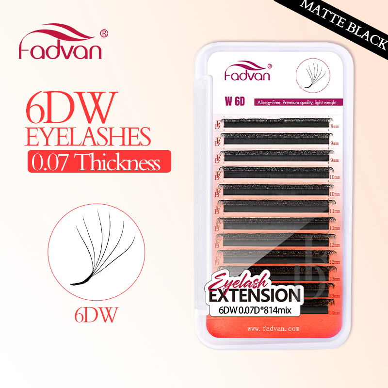 FADVAN Real 6D W lashes 0.07 W - огляд і ціна Eyelash Extension For Asian Eyes