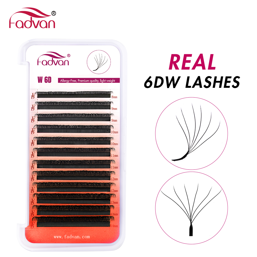 FADVAN Real 6D W lashes 0.07 W - огляд і ціна Eyelash Extension For Asian Eyes