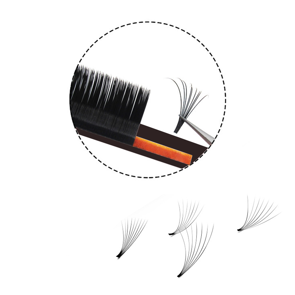 MASSCAKU Easy Fanning Volume M - огляд і ціна Eyelash Extension For Asian Eyes