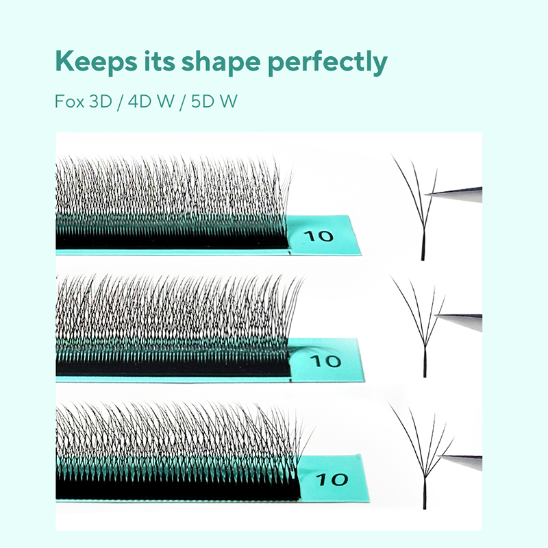 DIYDAY Foxy W-Shaped 3D 4D 5D  - огляд і ціна Eyelash Extension Volume Cat Eye