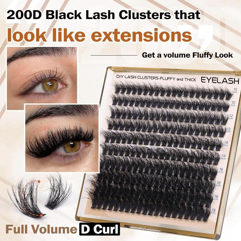 New Fluffy Thick Lash Clusters - огляд і ціна Eyelash Extension Individual
