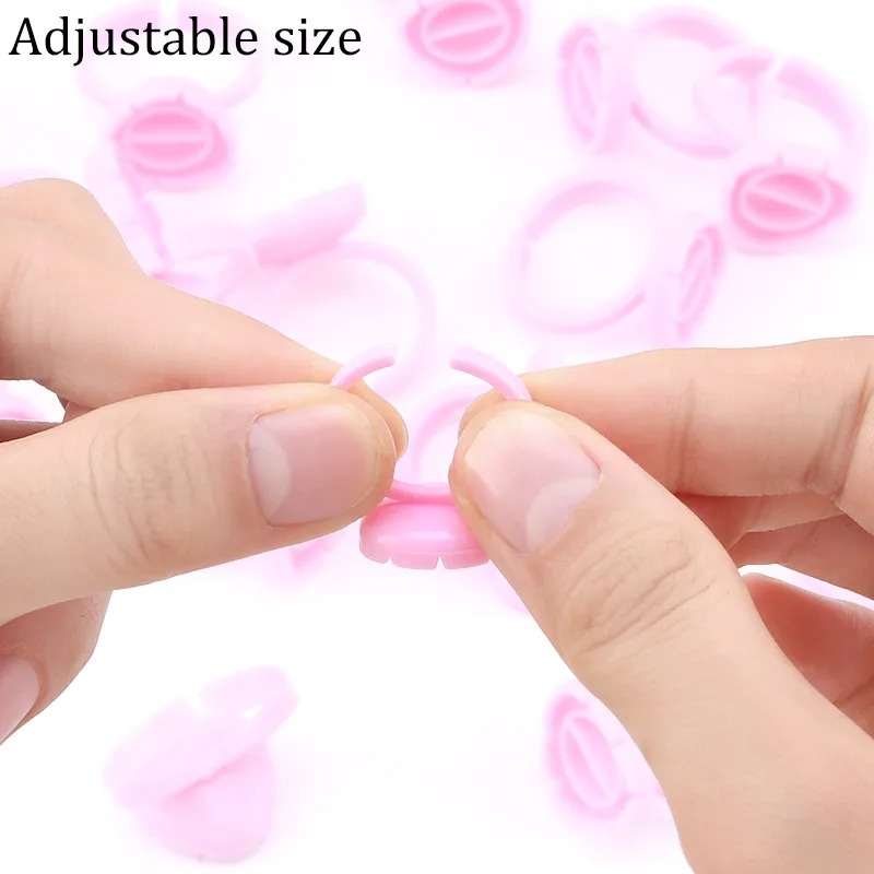 100 Pcs Disposable Eyelash Glu - огляд і ціна Eyelash Extension Examples