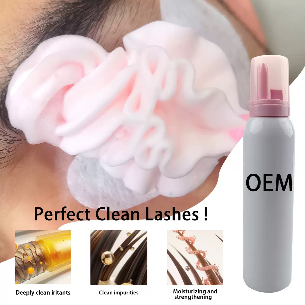 Customized  Whipped Lash Shamp - огляд і ціна Eyelash Extension Wash