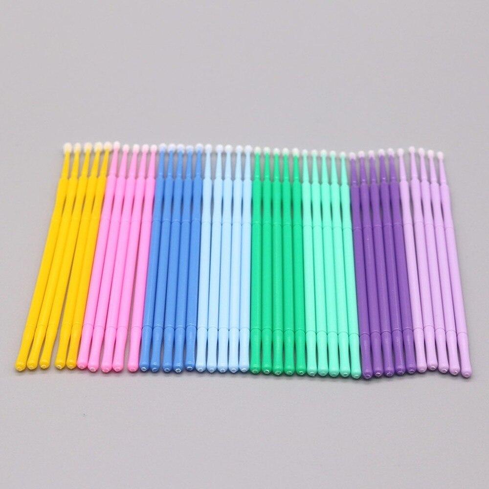100pcs/lot Micro Brushes Make  - огляд і ціна Eyelash Extension Examples