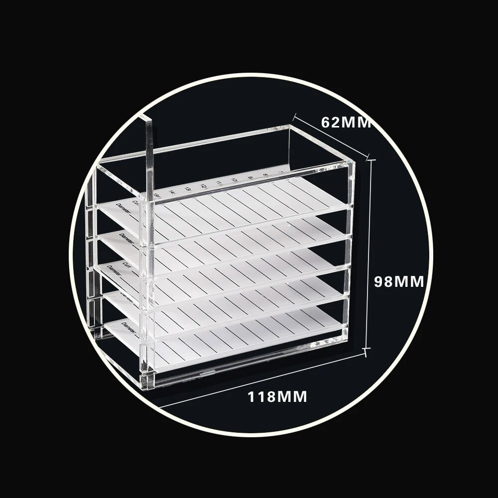 5 Layers Eyelash Extensions St - огляд і ціна Lash Tray Organizer