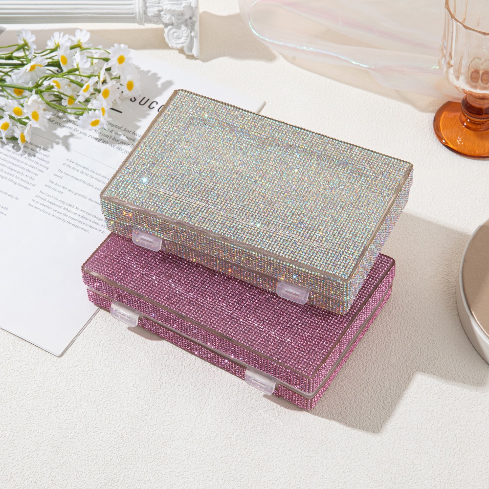 Luxury Shiny Rhinestone Storag - огляд і ціна Lash Tray Organizer