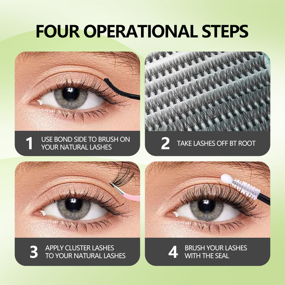 Lashes Cluster DIY Lash Extens - огляд і ціна Eyelash Extension Volume Cat Eye