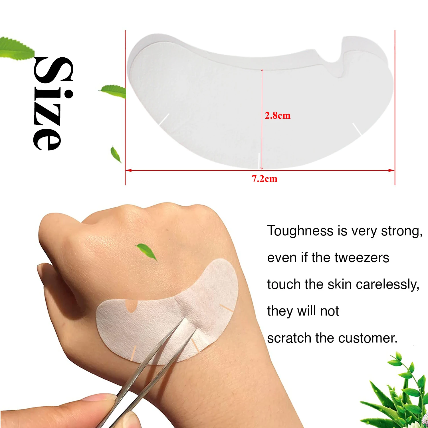 50/100PCS U Shape Eyelash Pads - огляд і ціна Under Eye Gel