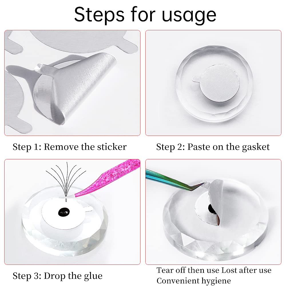300pcs Foil Sticker Pads(10 Sh - огляд і ціна Eyelash Extension Examples