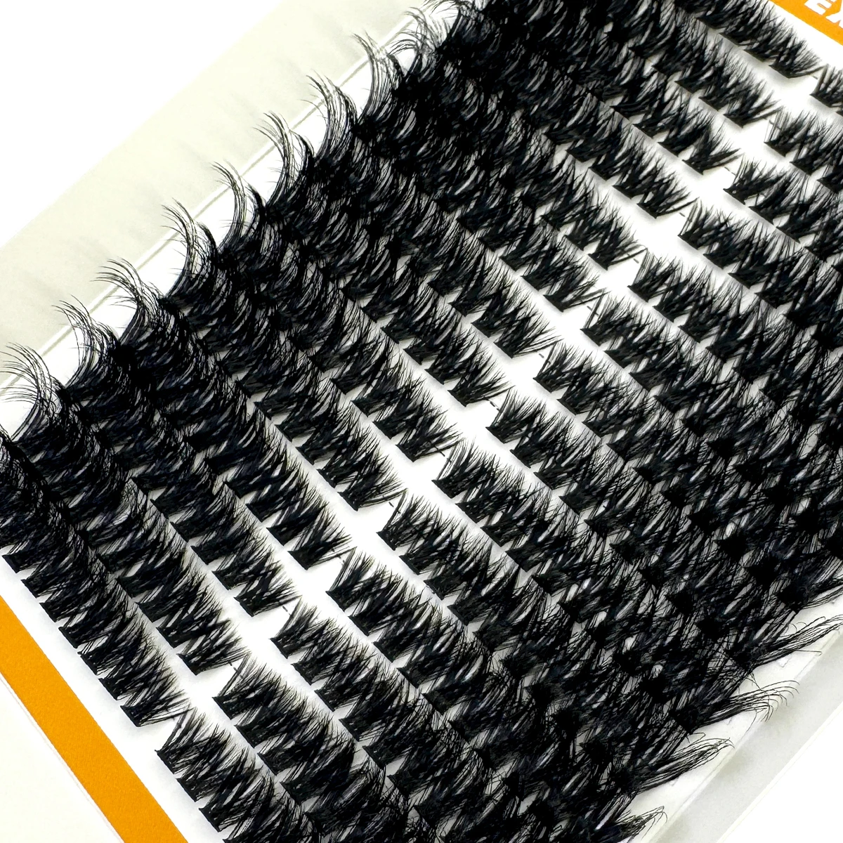AMSDCN  80D Fluffy Lash Cluste - огляд і ціна Eyelash Extension Volume Cat Eye