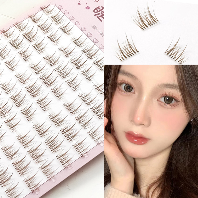 Sunflower Lashes Brown Manga F - огляд і ціна Eyelash Extension Douyin