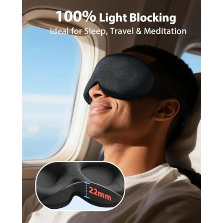 Weighted Sleep Mask 100% Black - огляд і ціна Eyelash Extension For Men