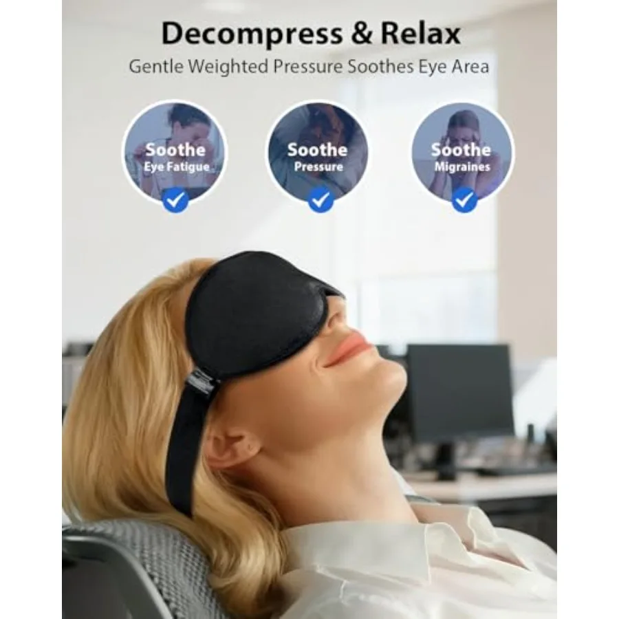 Weighted Sleep Mask 100% Black - огляд і ціна Eyelash Extension For Men