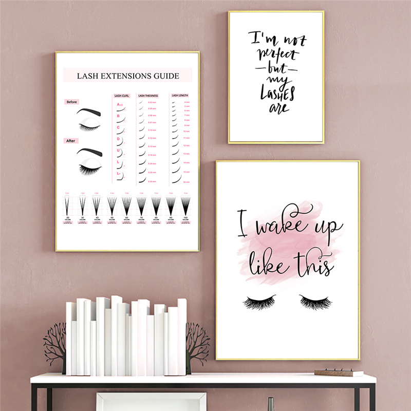 Lash Extensions Guide Poster M - огляд і ціна Eyelash Extension Quotes