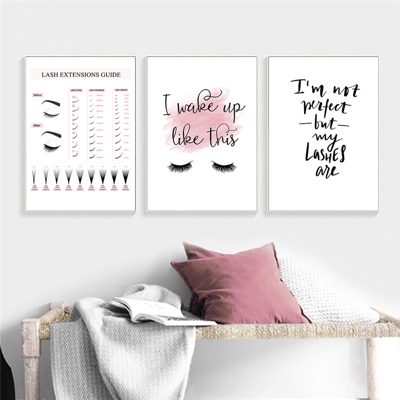 Lash Extensions Guide Poster M - огляд і ціна Eyelash Extension Quotes