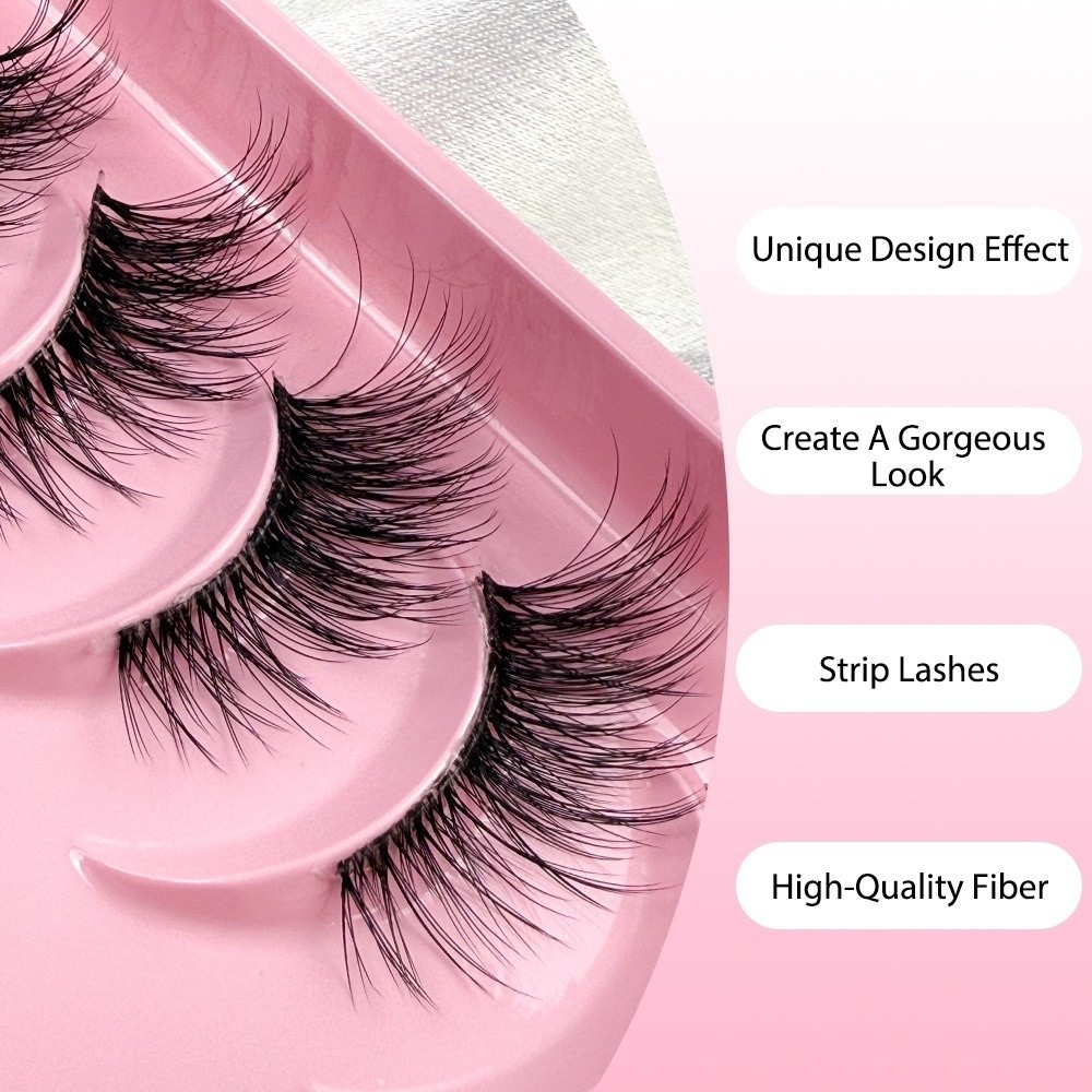 10Pairs Reusable 3D Dramatic F - огляд і ціна Eyelash Extension Volume Cat Eye