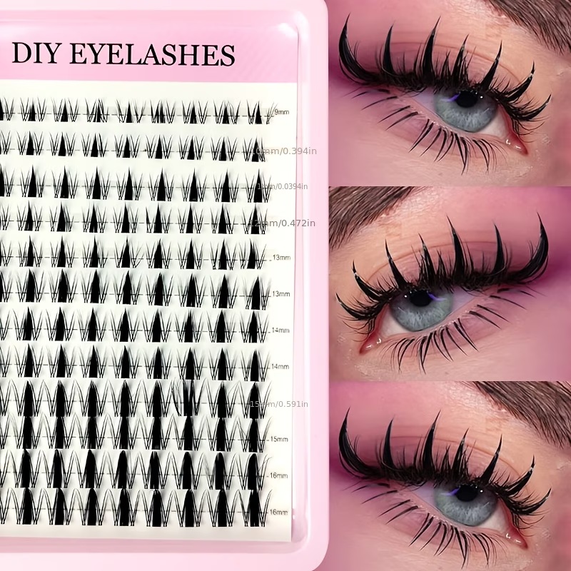 120pcs Fairy Eyelash 8-16mm Ma - огляд і ціна Eyelash Extension Wet Look