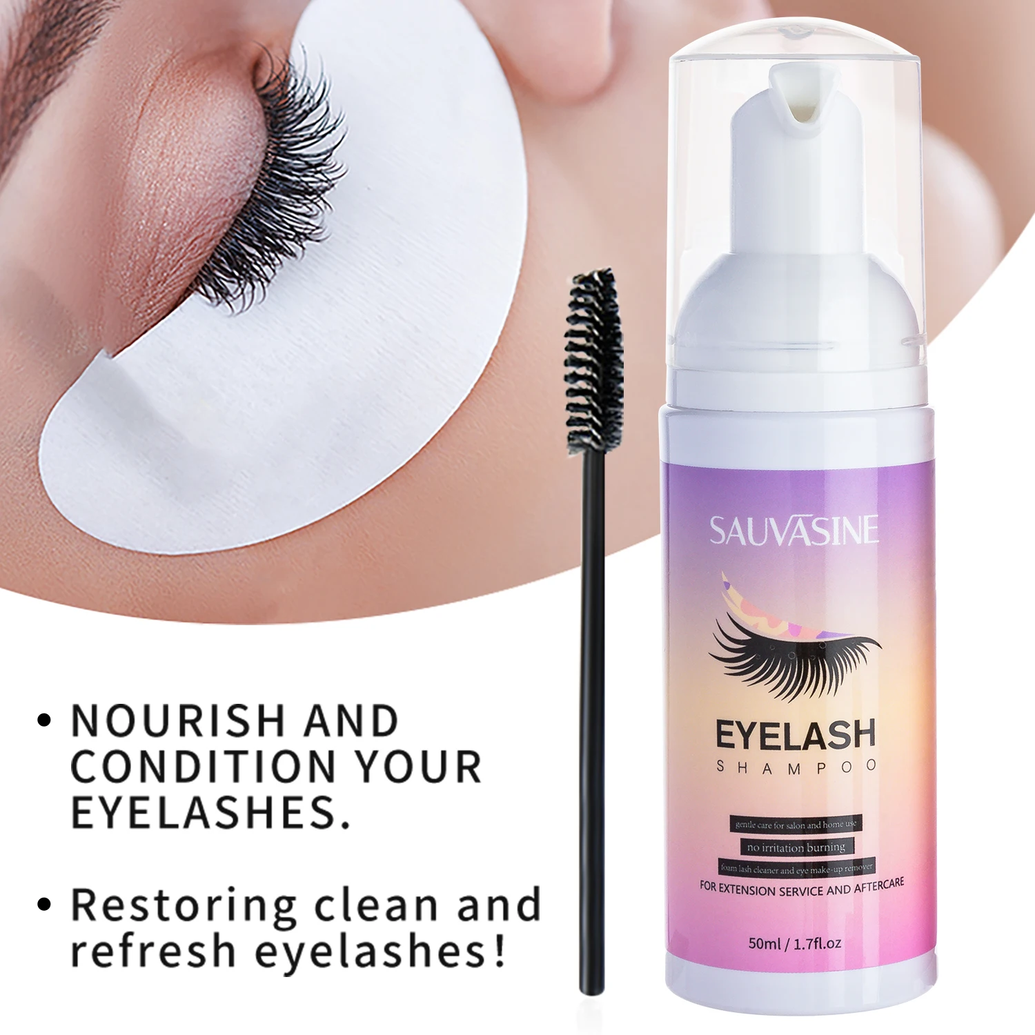 5/10PCS 50ML Eyelash Extension - огляд і ціна Eyelash Extension Wash