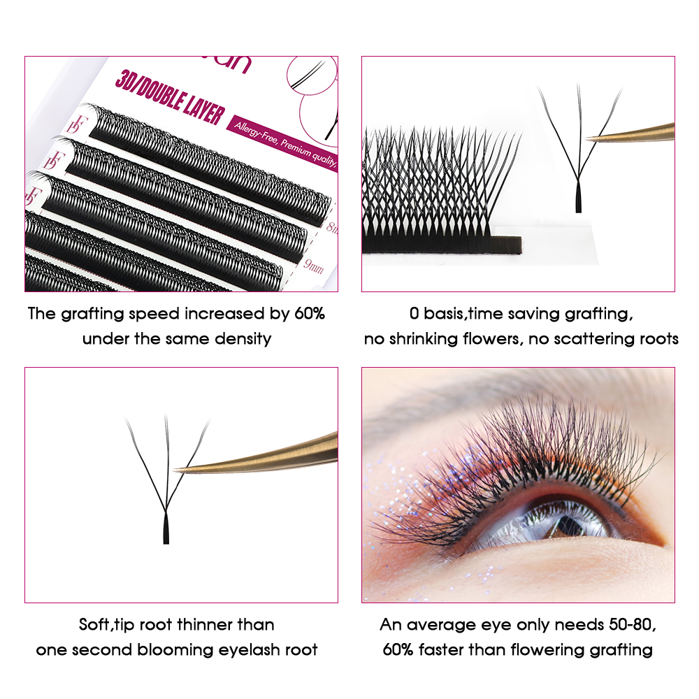 FADVAN 6D-W shaped eyelash ext - огляд і ціна Eyelash Extension For Asian Eyes