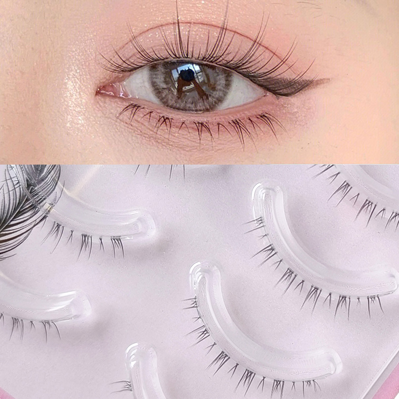5 Pair Clear Band Lower Eyelas - огляд і ціна Eyelash Extension Douyin