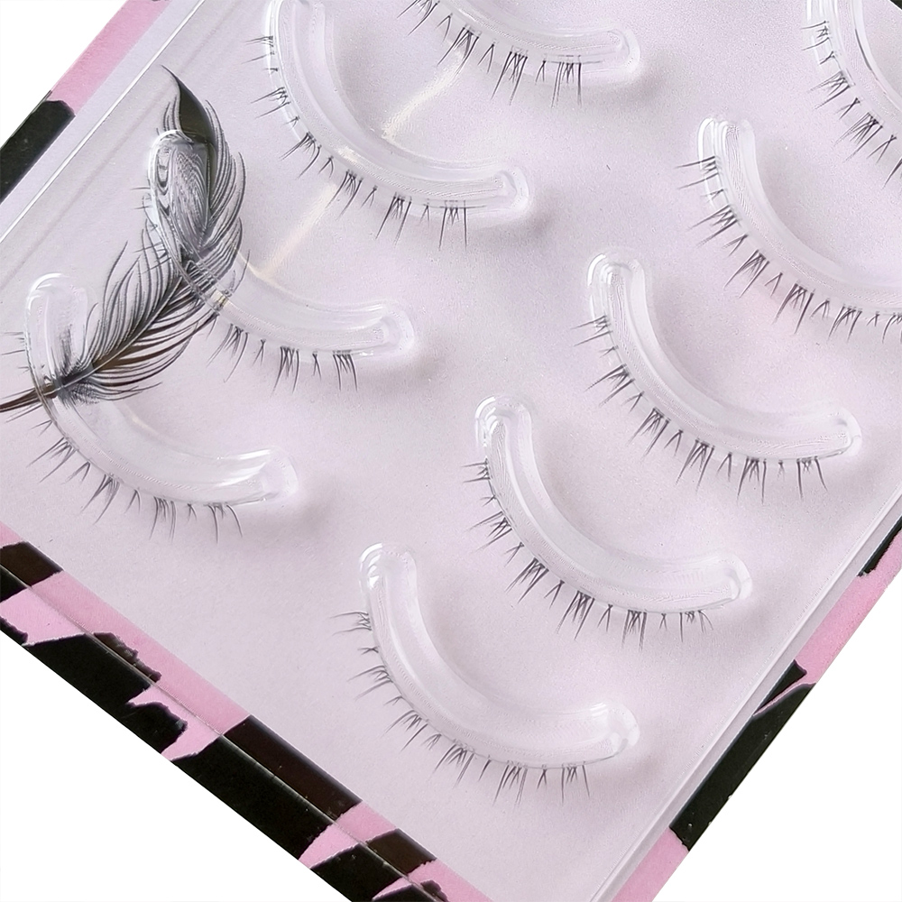 5 Pair Clear Band Lower Eyelas - огляд і ціна Eyelash Extension Douyin
