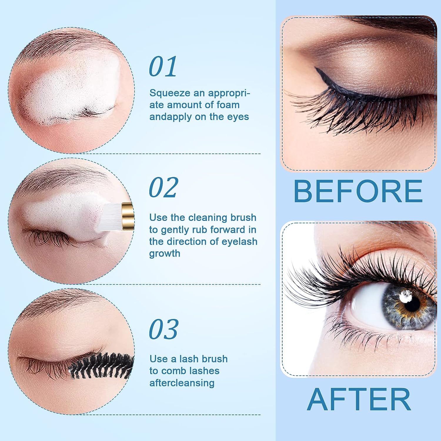 Eyelash Cleaning Set Lash Sham - огляд і ціна Eyelash Extension Wash