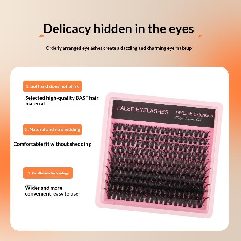 New 10Row 140 Clusters Fluffy  - огляд і ціна Eyelash Extension Individual