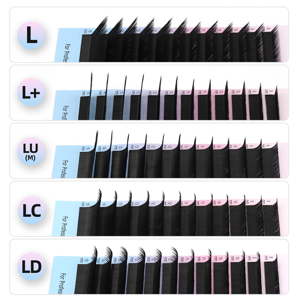 RUJADE L L+ LC LD LU(M) Curl I - огляд і ціна Eyelash Extension For Asian Eyes