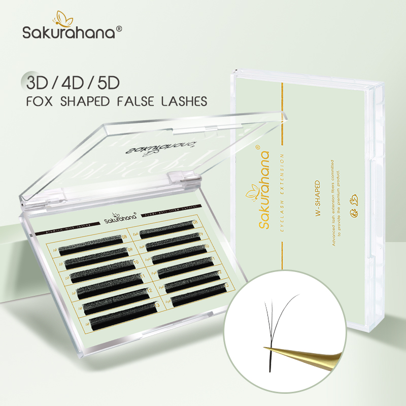 SAKURAHANA Fox 3D 4D 5D Shaped - огляд і ціна Eyelash Extension Volume Cat Eye
