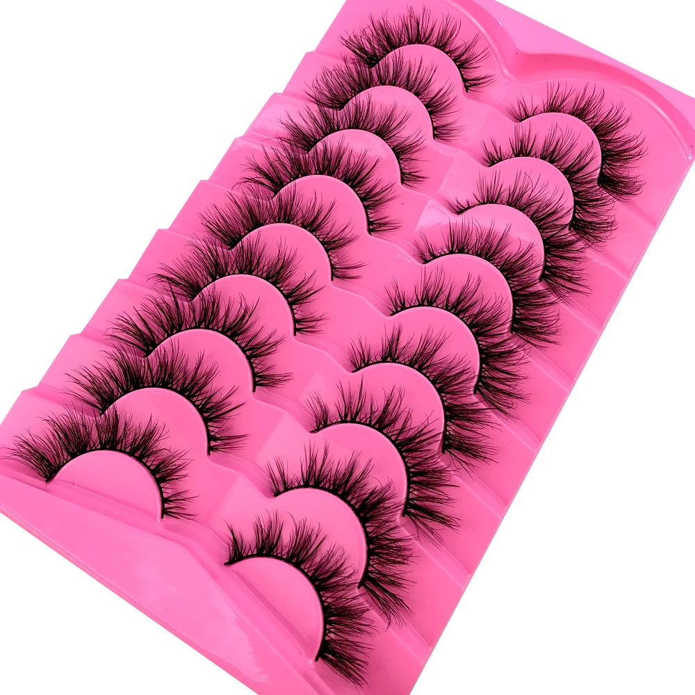 9Pairs Mink Lashes Fluffy Cat  - огляд і ціна Eyelash Extension Volume Cat Eye