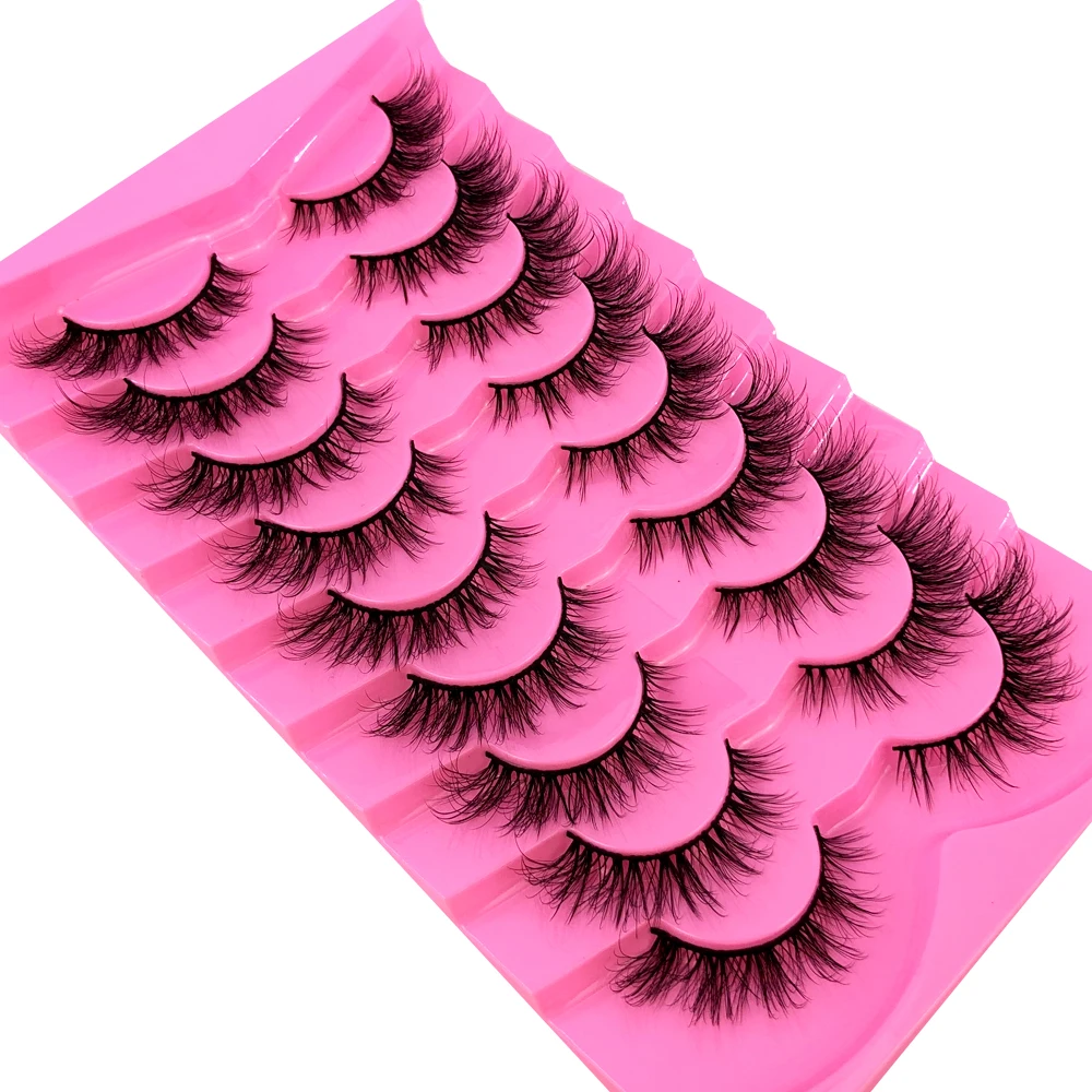 9Pairs Mink Lashes Fluffy Cat  - огляд і ціна Eyelash Extension Volume Cat Eye