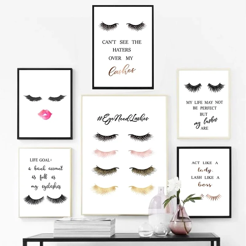 1pc frameless Canvas Painting  - огляд і ціна Eyelash Extension Quotes