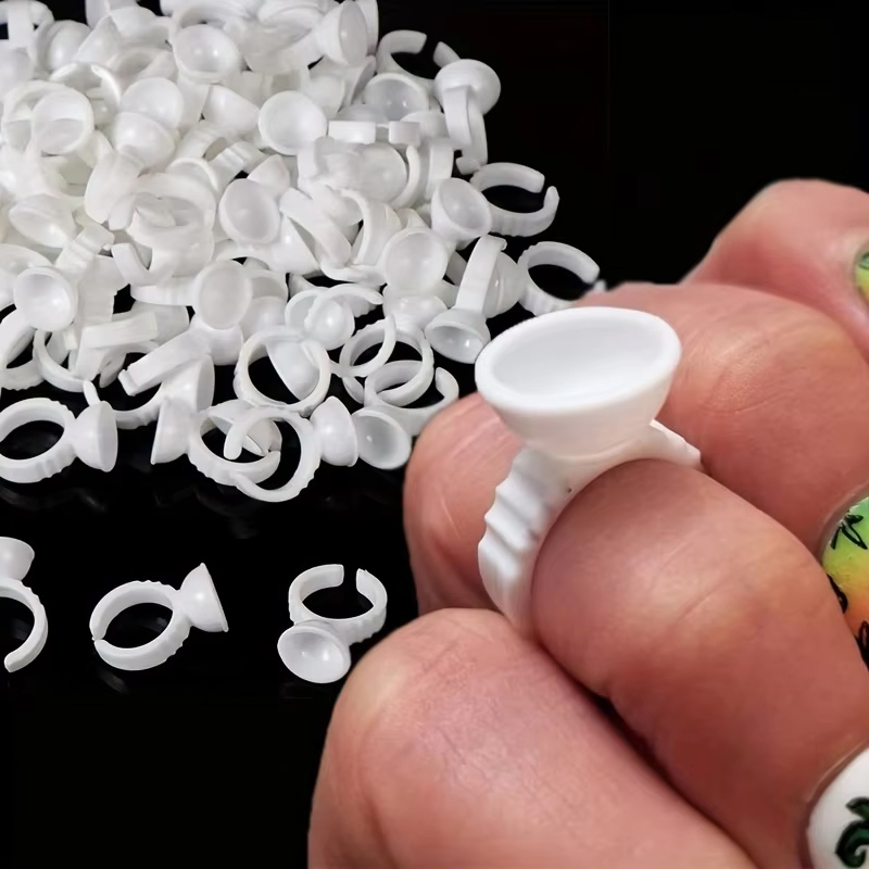 100 Disposable White Glue Hold - огляд і ціна Lash Tray Organizer