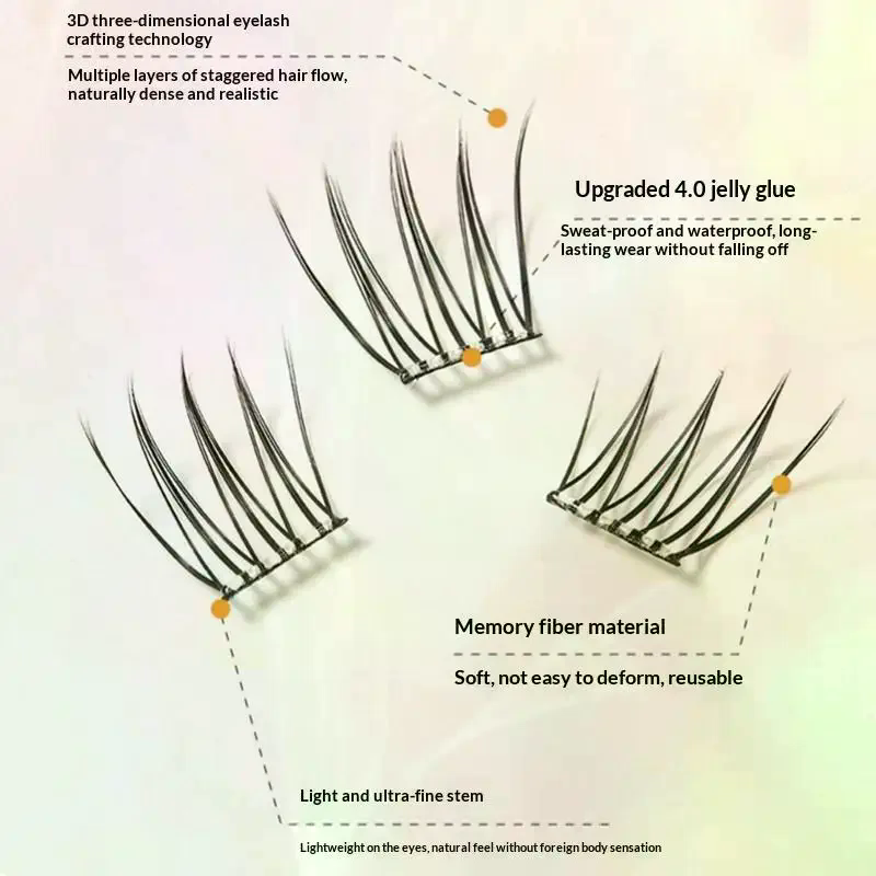 7 Rows Self-Adhesive Eyelashes - огляд і ціна Eyelash Extension Individual