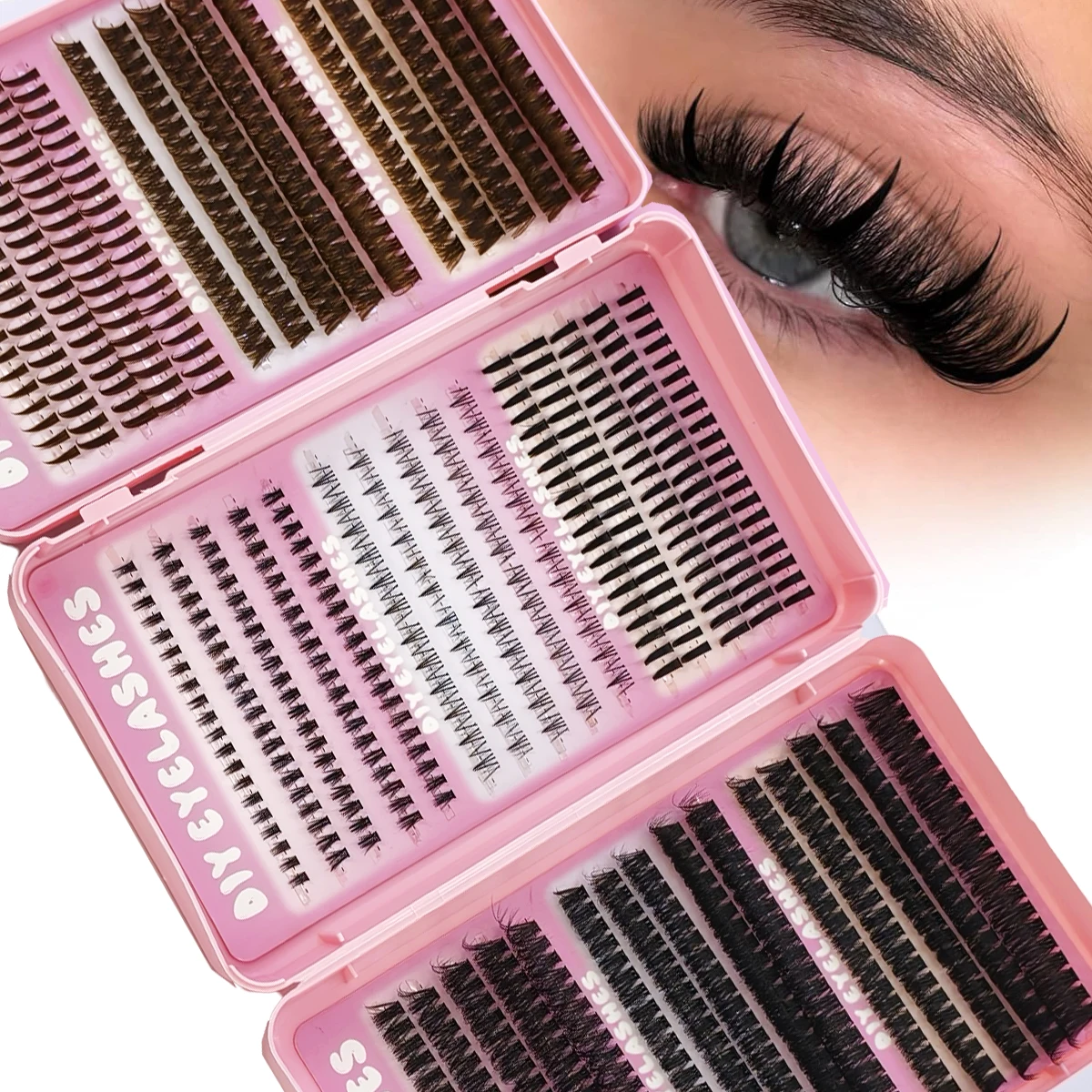 AMSDCN Manga Lash Clusters 780 - огляд і ціна Eyelash Extension Wet Look